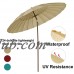 Abba Patio 8.5-Ft Round Parasol Patio Umbrella with Push Button Tilt and Crank, 24 Steel Wire Ribs, UV Resistant Fabric, Beige   565564105